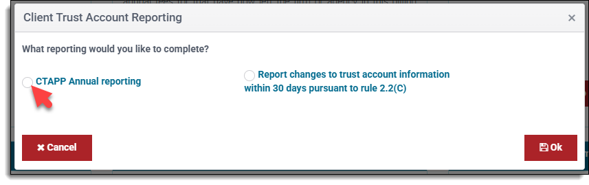 CTAPP Annual Reporting