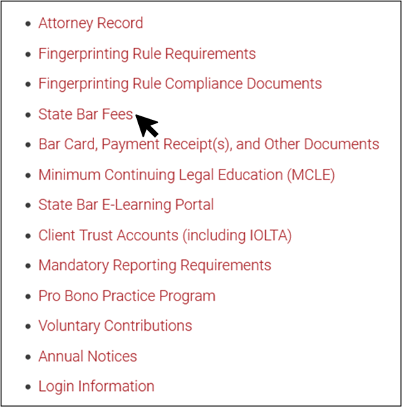 Pay your annual fees